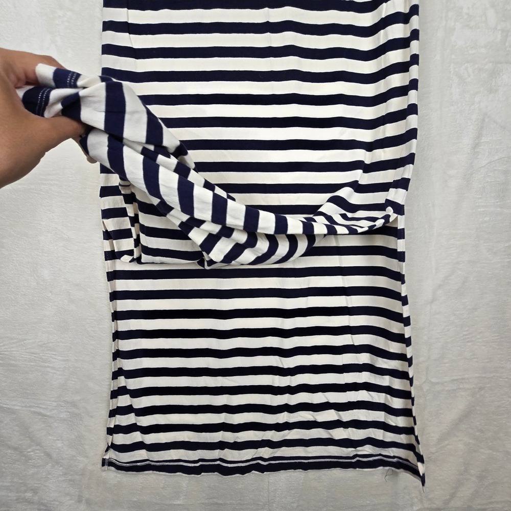 Vineyard Vines Navy White Striped Sleeveless Nautical Maxi Dress Small - Picture 7 of 9
